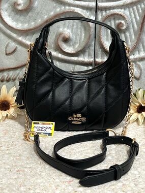 COACH Carmen Quilted Leather Mini Crossbody Bag CH370 EUC!
